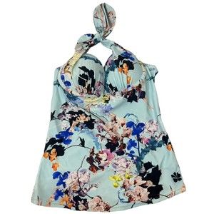 Hapari Swimwear Tankini Top Slimming Women's Size Medium M Floral Print Swimsuit